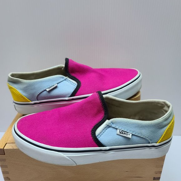 Vans Shoes Excellent Used Vans Off The Wall Color Block Slip On